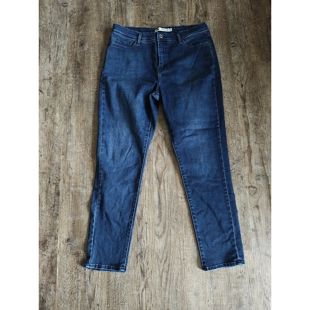 Levi's 512 Red Tab Women's Perfect Slimming Tapered Leggings, Size 16, Dark Blue